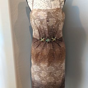 Serena of London Spaghetti Strap Ombre Cocktail Prom Dress